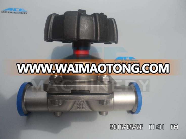 Stainless Steel Food Grade Manual Diaphrgam Valve (ACE-GMF-Q1)