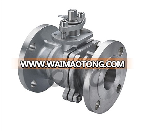 ANSI Carbon Steel Lever Open Float Ball Valve with Flange